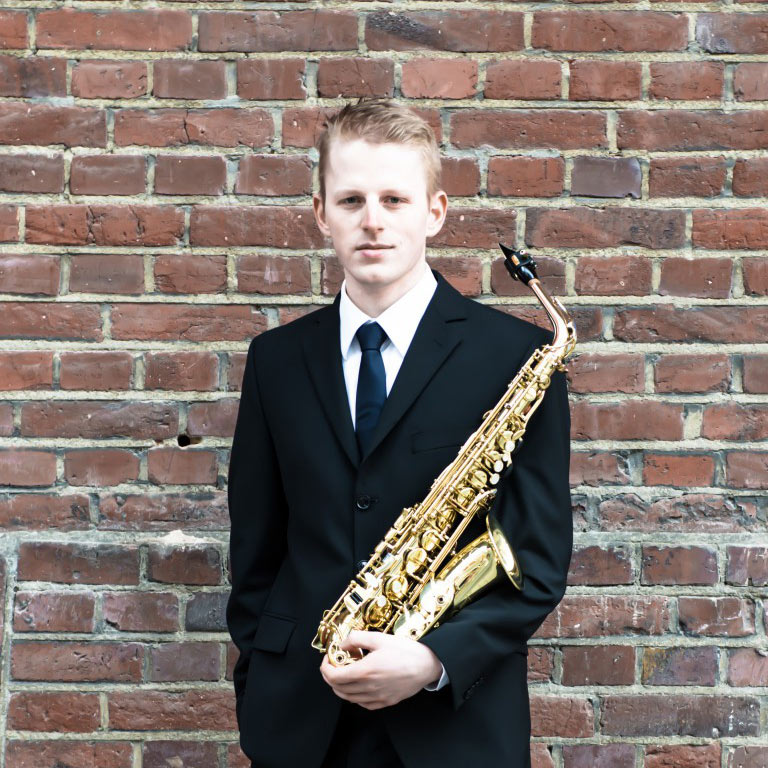 Saxophonist Lucas Knappe